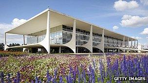 Presidential palace in Brasilia