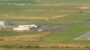 Lydd Airport aerial view