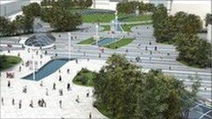 Image of Union Terrace Gardens plan