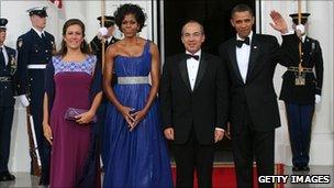 State dinner with Mexican President Calderon