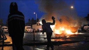 There was also overnight rioting in Belfast