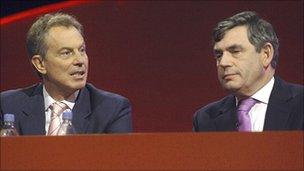 Tony Blair and Gordon Brown