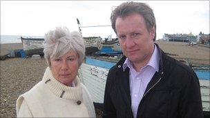 Sue Murton with presenter Andy Verity