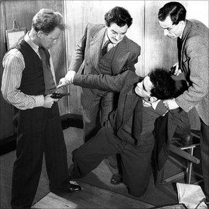 John Mann, Noel Johnson, Alan Tilvarn and Alex McCrindle