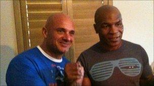 Darren Peters and Mike Tyson