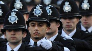 Newly-qualified police officers