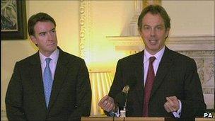 Peter Mandelson and Tony Blair