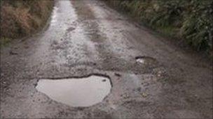 Sub-zero temperatures caused three times as many potholes on roads