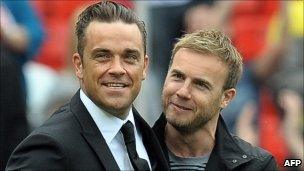 Robbie Williams and Gary Barlow