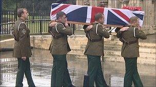 Trooper Smith's funeral at York Minster