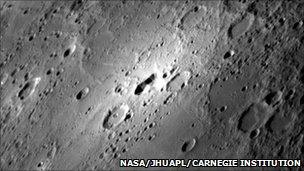 Impact craters and volcanic activity on the surface of Mercury (Image: NASA/JHU Applied Physics Laboratory/Carnegie Institution)