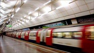 A London Underground train