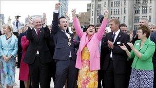 The jubilant Derry bid team react to winning UK City of Culture