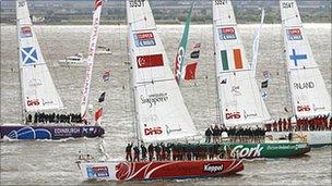 Clipper yachts in the Humber