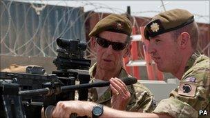 The Duke of Kent with Corporal Monkhouse