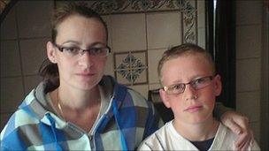 Leah Kennedy and son Scott