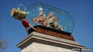 Nelson's Ship in a Bottle by Yinka Shonibare