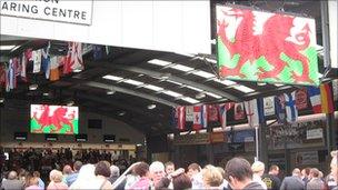 The opening ceremony of the world sheep shearing championships