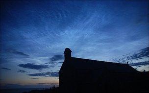 Noctilucent clouds over Anglesey