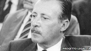 Paolo Borsellino (image from website of Progetto Legalita - Borsellino memorial foundation)