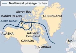 Northwest Passage map