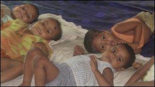 children in a crèche