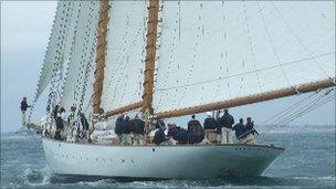 Eleonora racing in Cowes