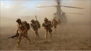 British troops in Afghanistan