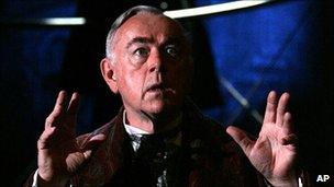 Peter Egan as Holmes in the West End production The Secret of Sherlock Holmes