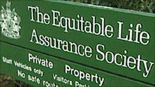 Equitable Life sign