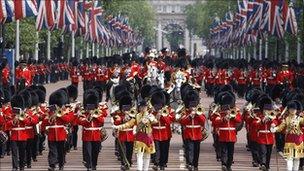 The Trooping of the Colour on the Mall