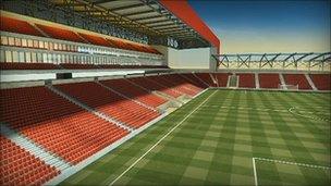 Artist's impression of new ground