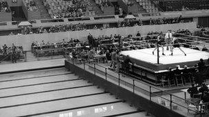 Boxing at the Empire Pool in Wembley