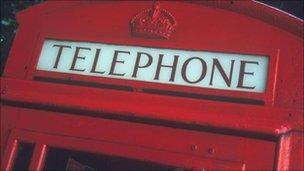 Red telephone box (generic)