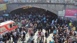 Crowds at the Love Parade