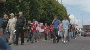 Bristol City FC fans rally 25 July 2010