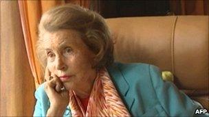 Liliane Bettencourt during a TV interview on 14 July 2010