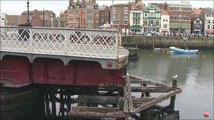 Whitby's swing bridge