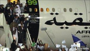 Megrahi arrives in Libya