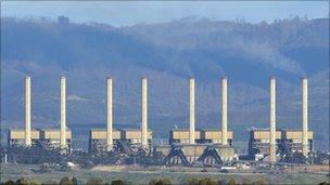 File image of Hazelwood power station east of Melbourne on 13 August 2009