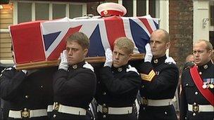 Funeral of Royal Marine David Hart