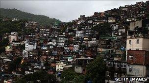 Brazil's Rochina slum (file photo)