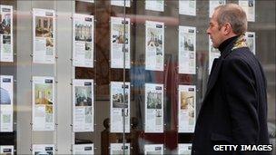 Estate agent's window