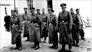 Nazi guards at Belzec camp in occupied Poland in 1942. Image: Yad Vashem Photo Archive in Jerusalem