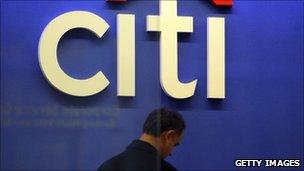 Man outside Citigroup