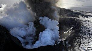 Volcanic eruption on Iceland