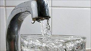 running water tap