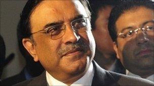 Pakistan's president, Asif Ali Zardari