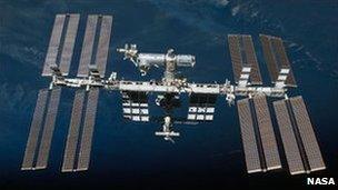 The International Space Station (Nasa image from February 2010)