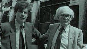 Tony Blair and Michael Foot in 1982